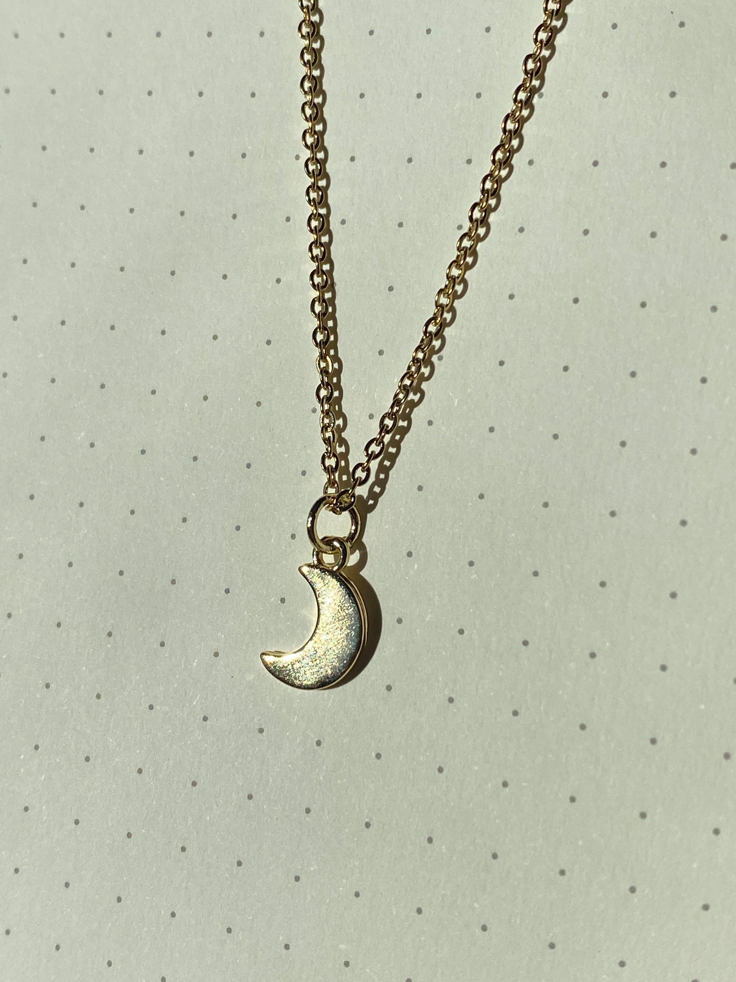 Little Gold Moon Charm