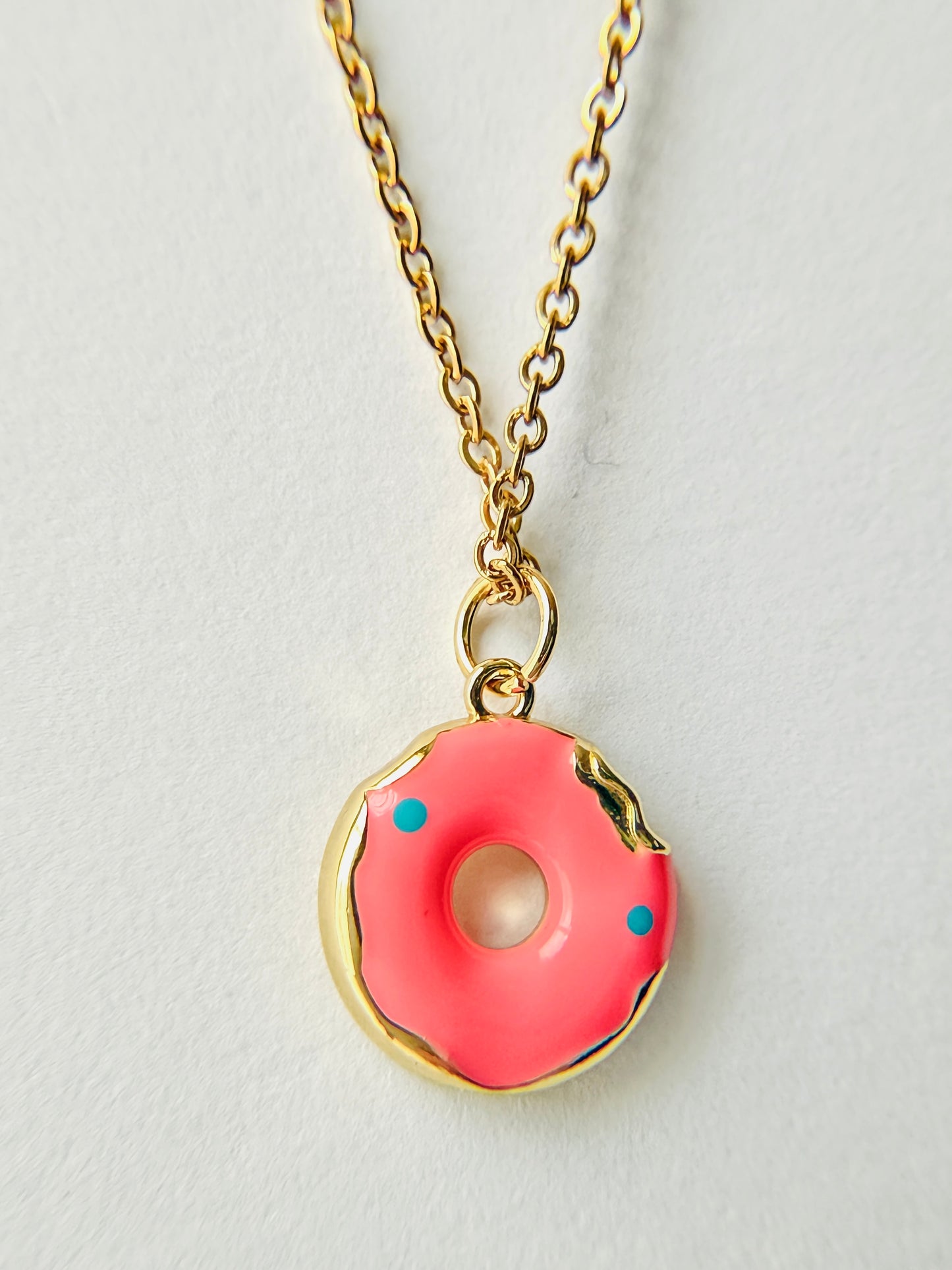 Donut Charm Necklace