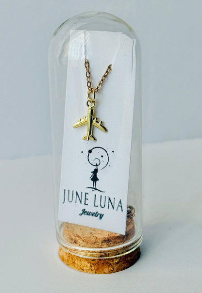 Airplane Charm Necklace