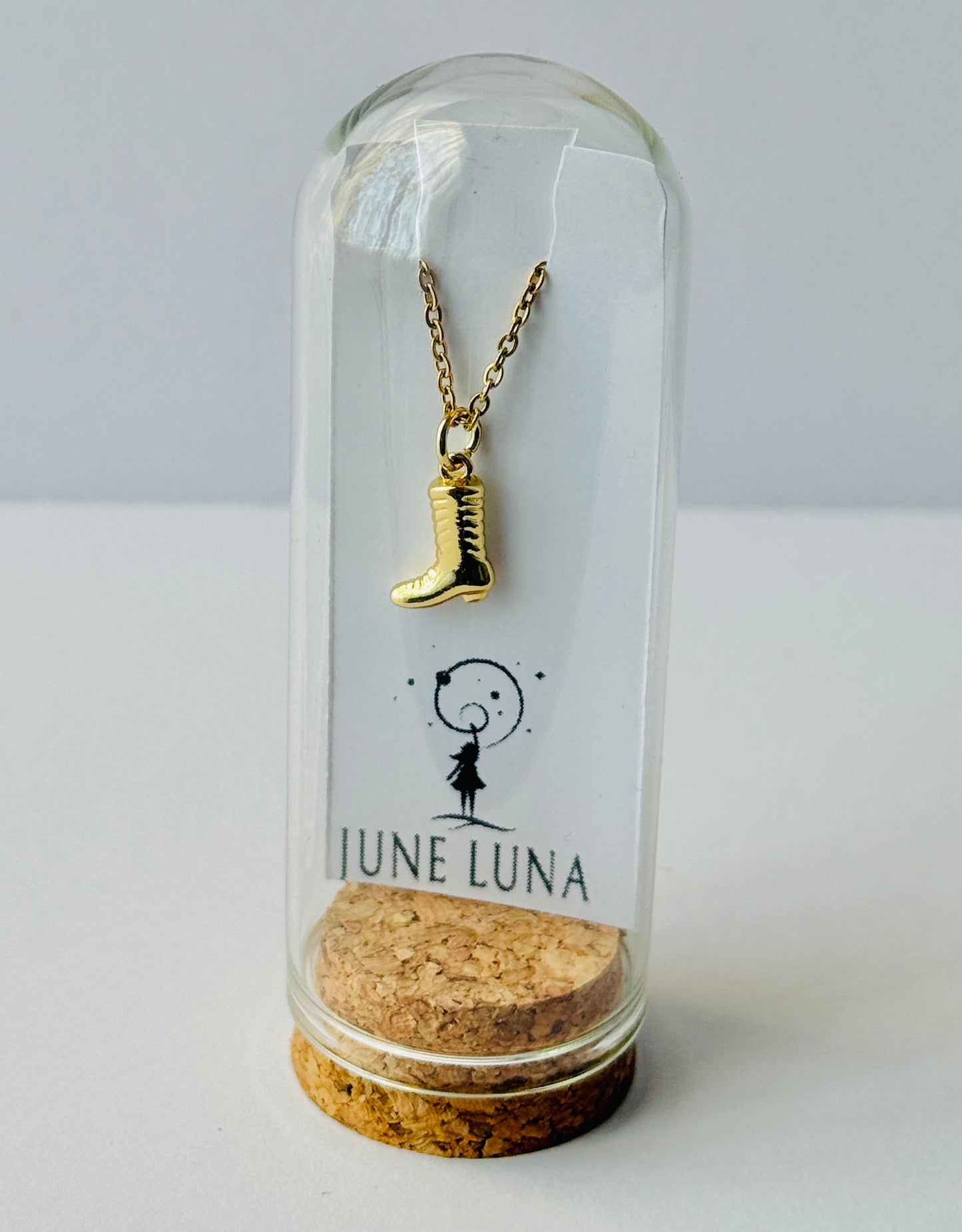 Cowboy Boot Charm Necklace