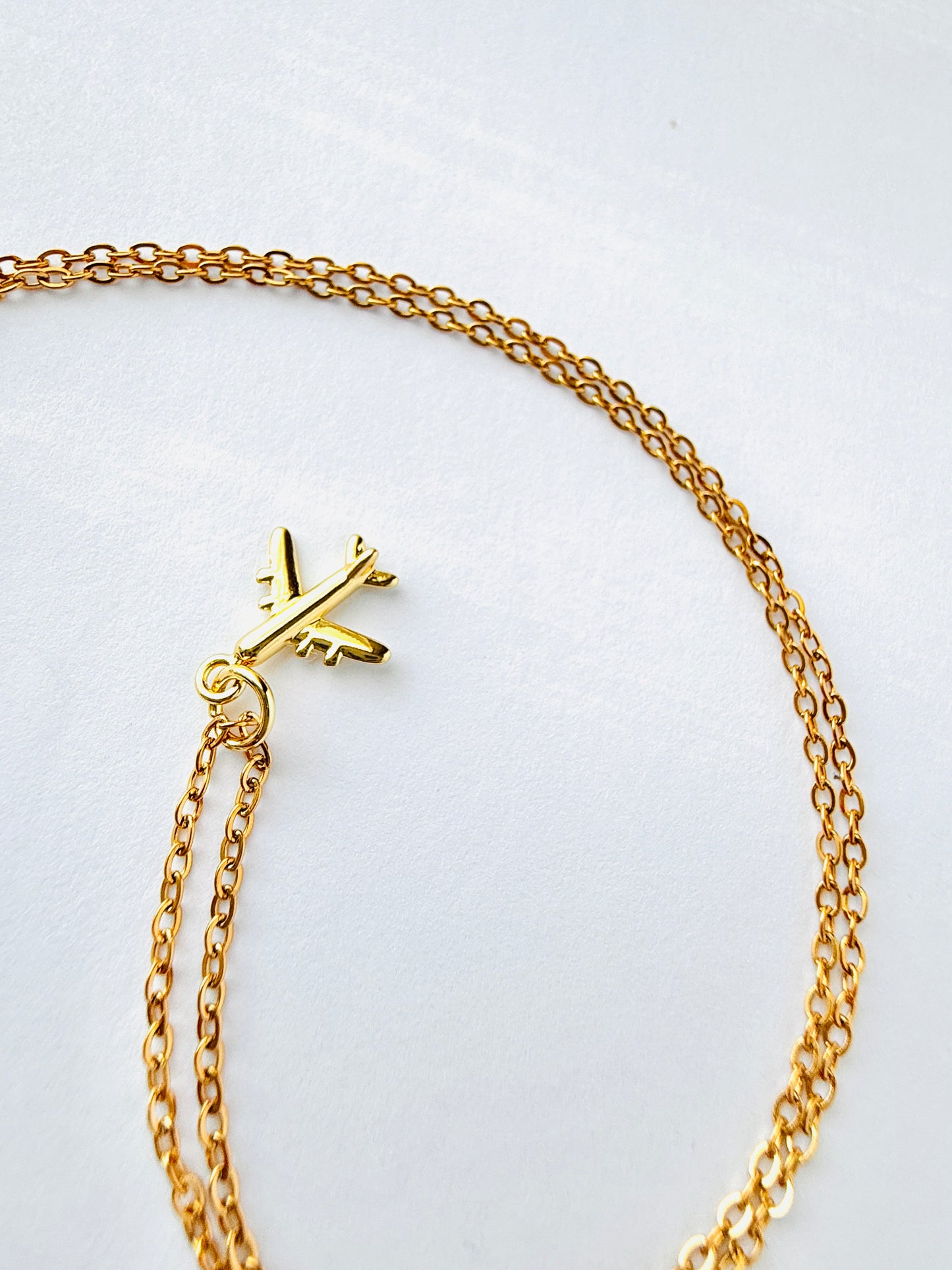 Airplane Charm Necklace
