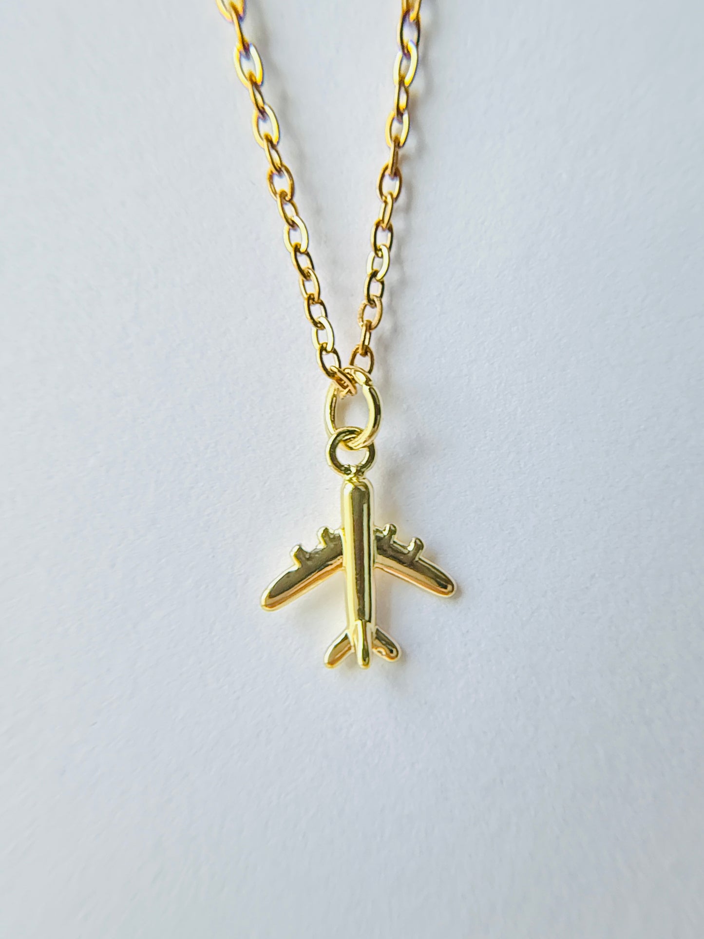 Airplane Charm Necklace
