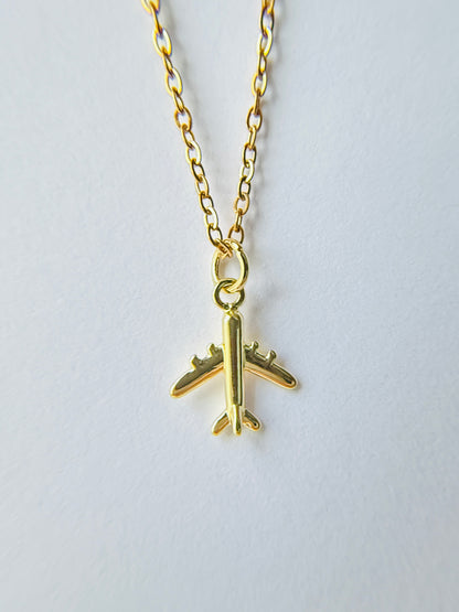 Airplane Charm Necklace